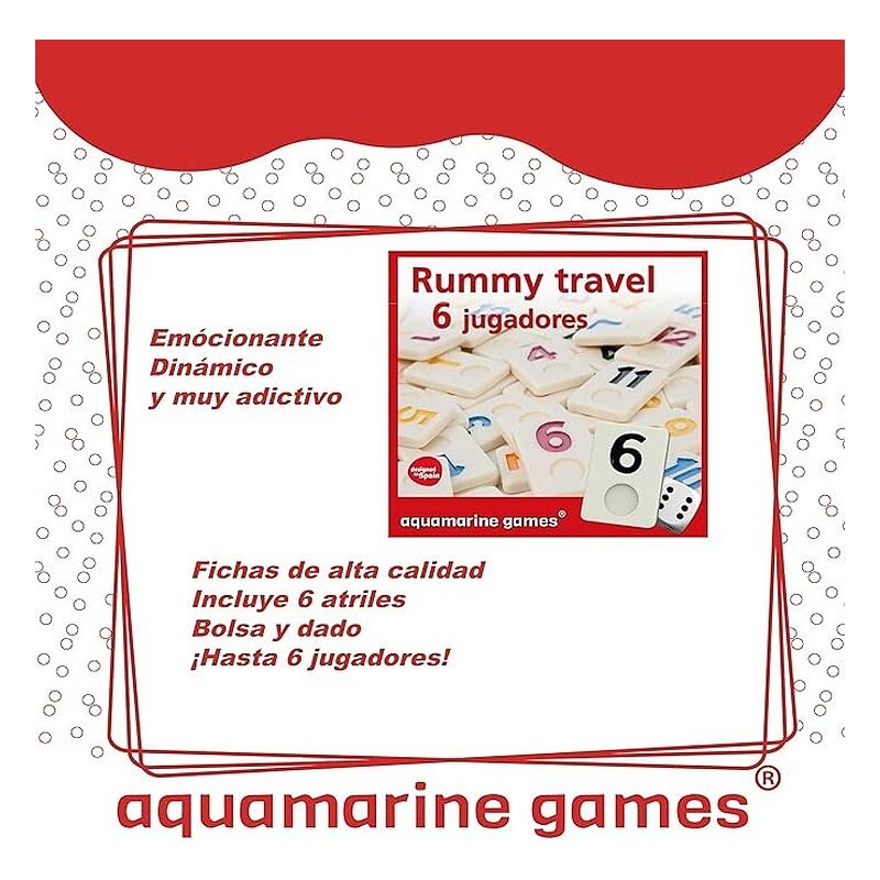 RUMMY 6 JUGADORES TRAVEL LATA