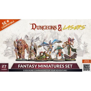 Fantasy Miniatures Set - Dungeons & Lasers