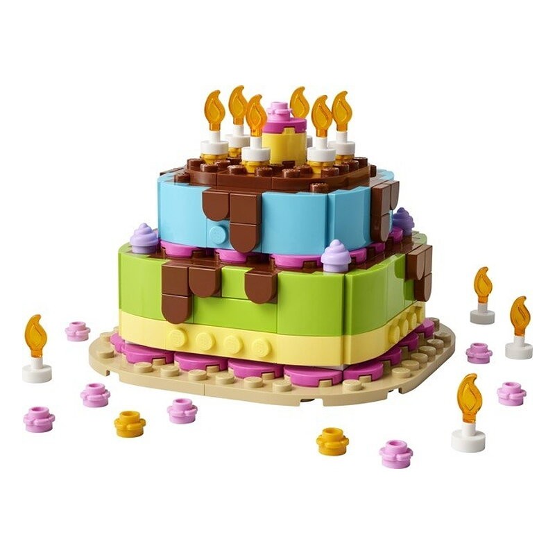 LEGO PASTEL DE FIESTA DE CUMPLEAÑOS