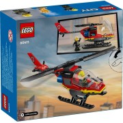 LEGO-60411 Helicóptero de Rescate de Bomberos