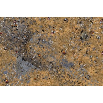 Wasteland 90x60 - Tapete esquinas cuadradas