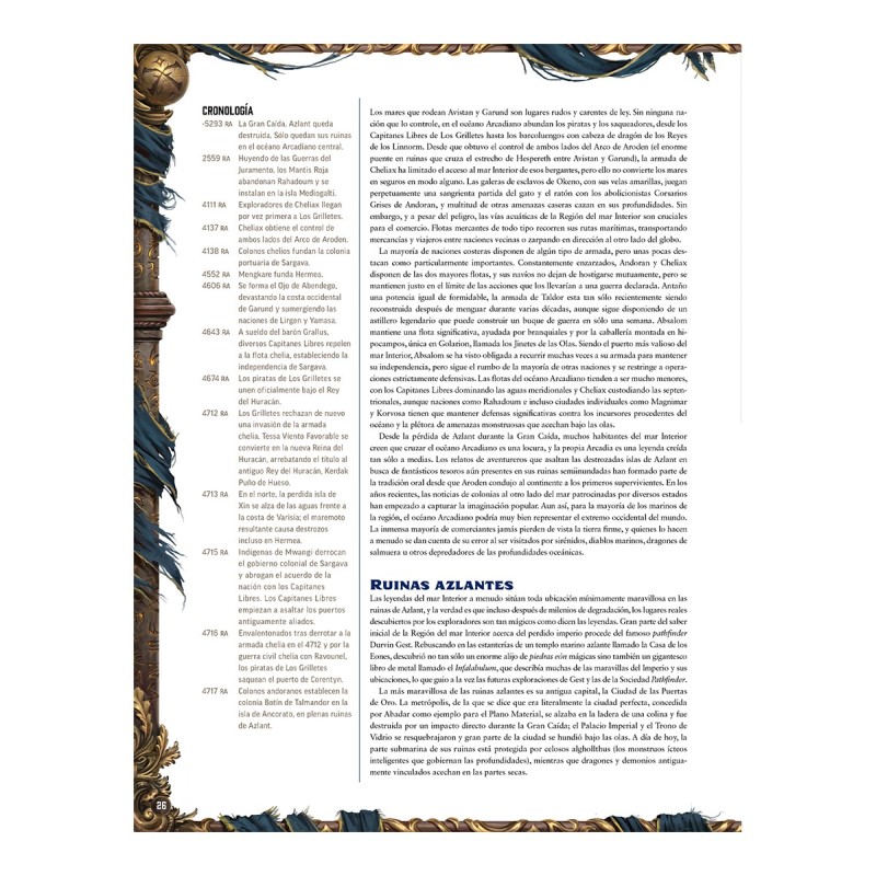 Pathfinder 2ª ed.: Guía del Mundo de Presagios Perdidos