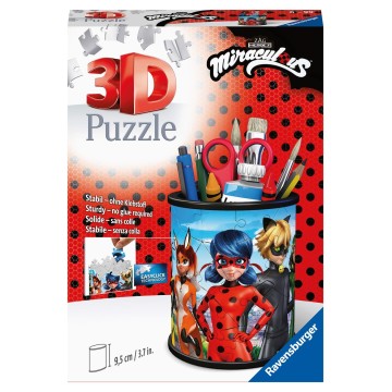 Puzzle 3D - Shaped: Portalápices Miraculous