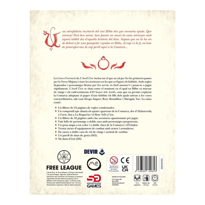 L'Anell únic 2ª ed. caixa d'inici