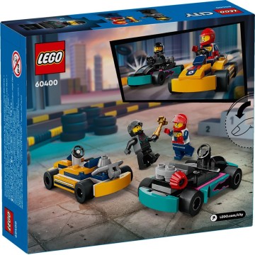LEGO-60400 Karts y Pilotos de Carreras