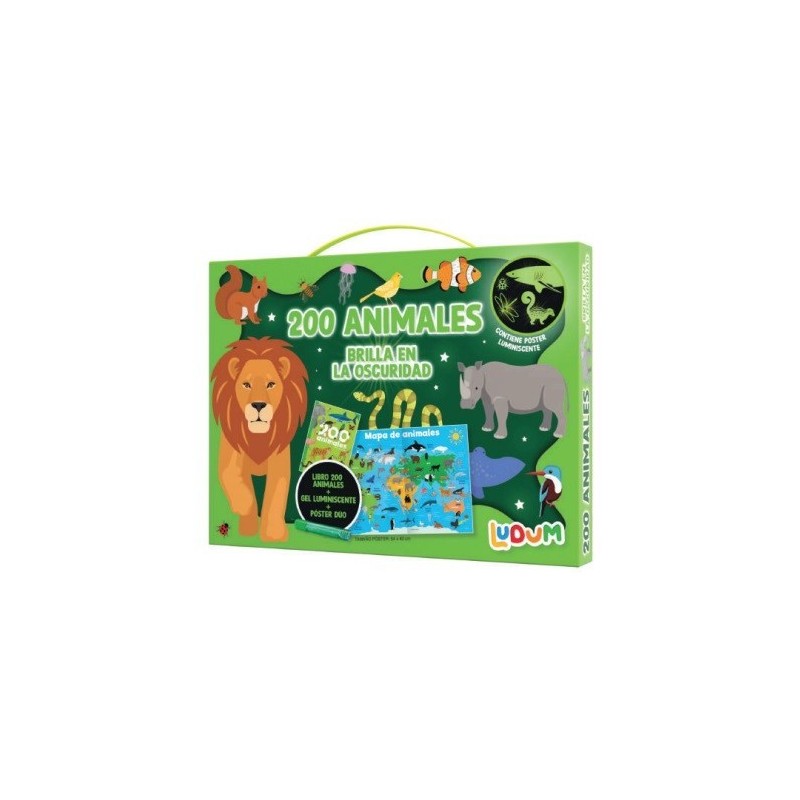 LUDUM - KIT BRILLA EN LA OSCURIDAD ANIMALES
