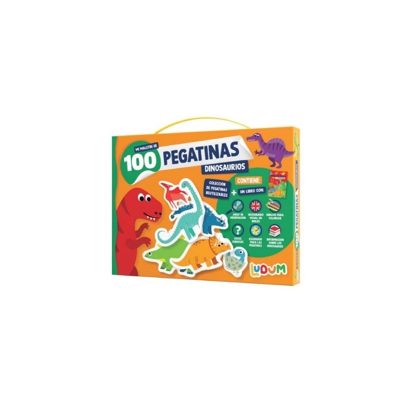 LUDUM - MALETIN 100 PEGATINAS - DINOSAURIOS