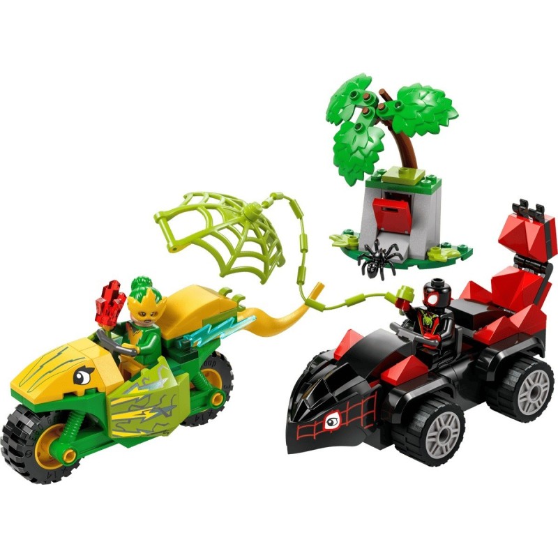 LEGO MARVEL - SPIN Y ELECTRO DUELO DE VEHICULOS DINOSAURIO