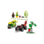 LEGO MARVEL - SPIN Y ELECTRO DUELO DE VEHICULOS DINOSAURIO