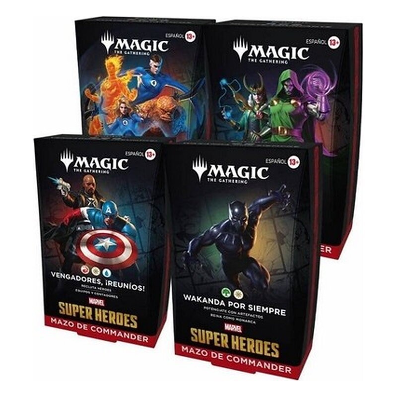 MTG MAGIC THE GATHERING MARVEL SUPERHEROES COMMANDER DECK (4)