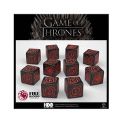 QW DICE SET D6 GAME OF THRONES TARGARYEN (10)