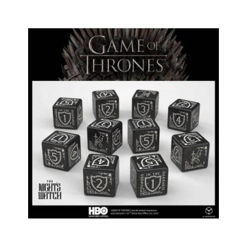 QW DICE SET D6 GAME OF THRONES NIGHT WATCH (10)