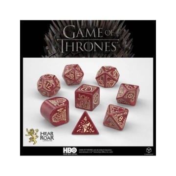 QW DICE SET GAME OF THRONES LANNISTER (7)
