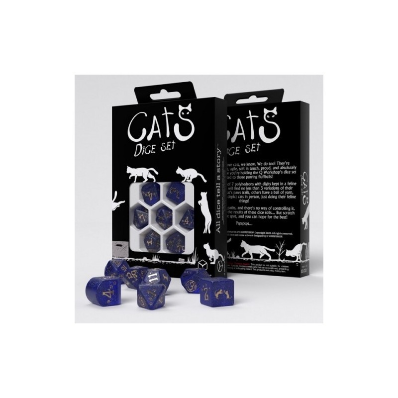 QW MEOWSTER CAT DICE SET
