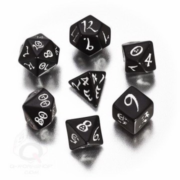 RPG DICES CLASSIC SET BLACK (7)