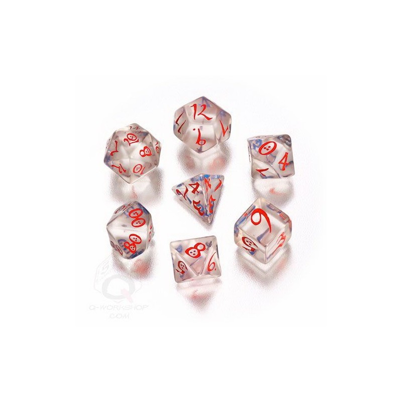 RPG DICES CLASSIC SET TRANSPARENT (7)