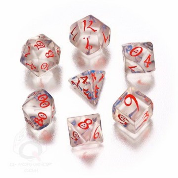 RPG DICES CLASSIC SET TRANSPARENT (7)