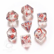 RPG DICES CLASSIC SET TRANSPARENT (7)