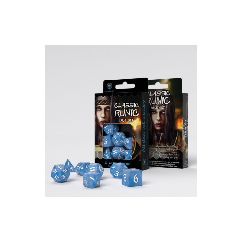 QW DICE SET RUNIC ICE Y WHITE (7)