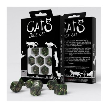 QW PIXEL CAT DICE SET (7)