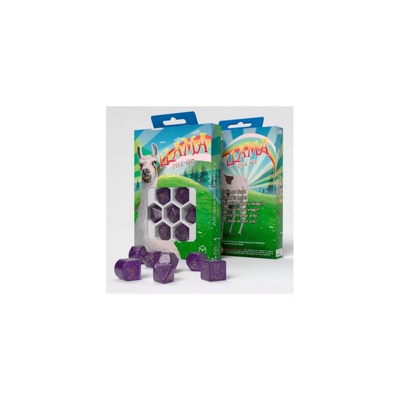 QW ZIPPY LLAMA DICE SET (7)