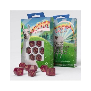 QW PUFFY LLAMA DICE SET (7)