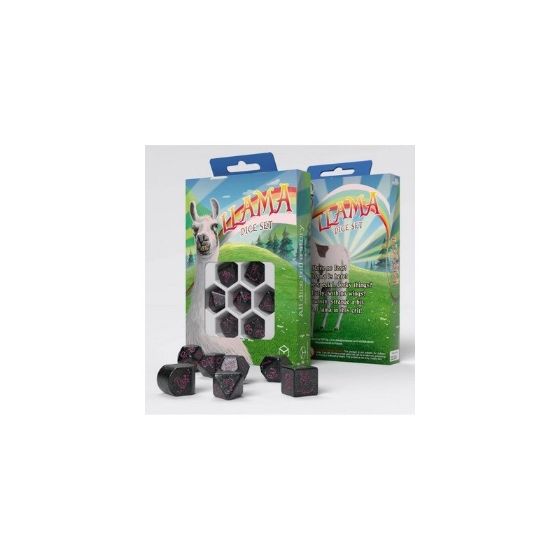 QW SPITTY LLAMA DICE SET (7)