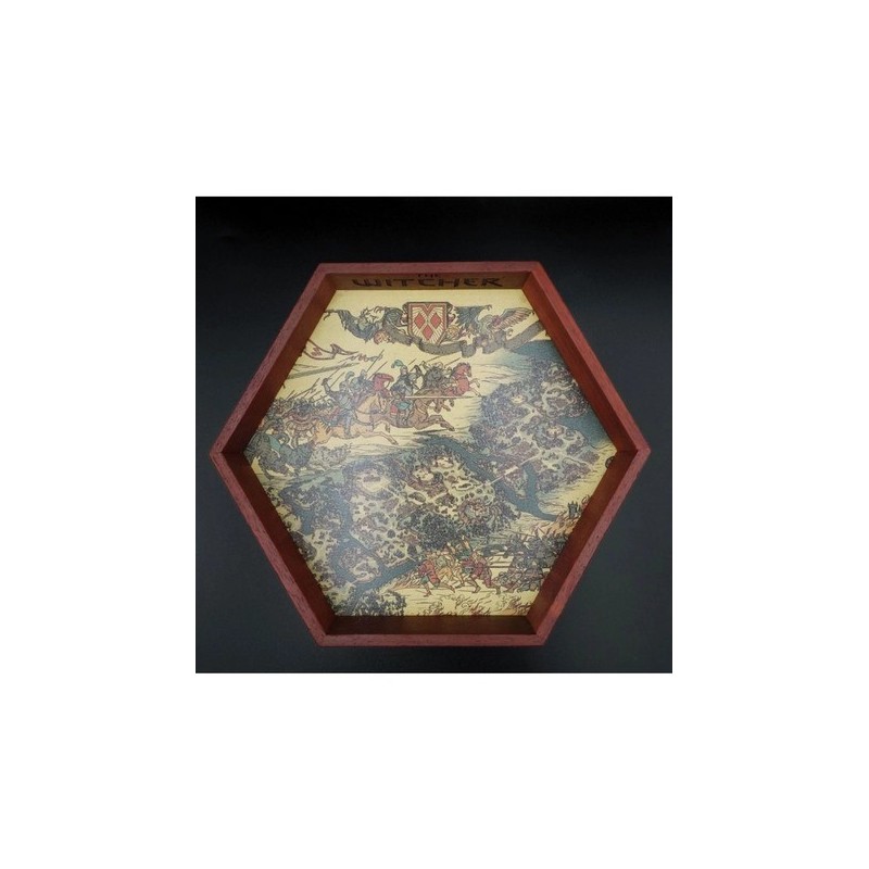 QW DICE TRAY WOOD THE WITCHER