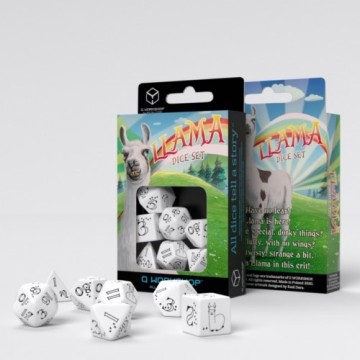 QW SPARKLING LLAMA DICE SET