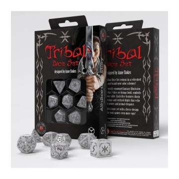 QW DICE TRIBAL SET WHITE PEARL (7)