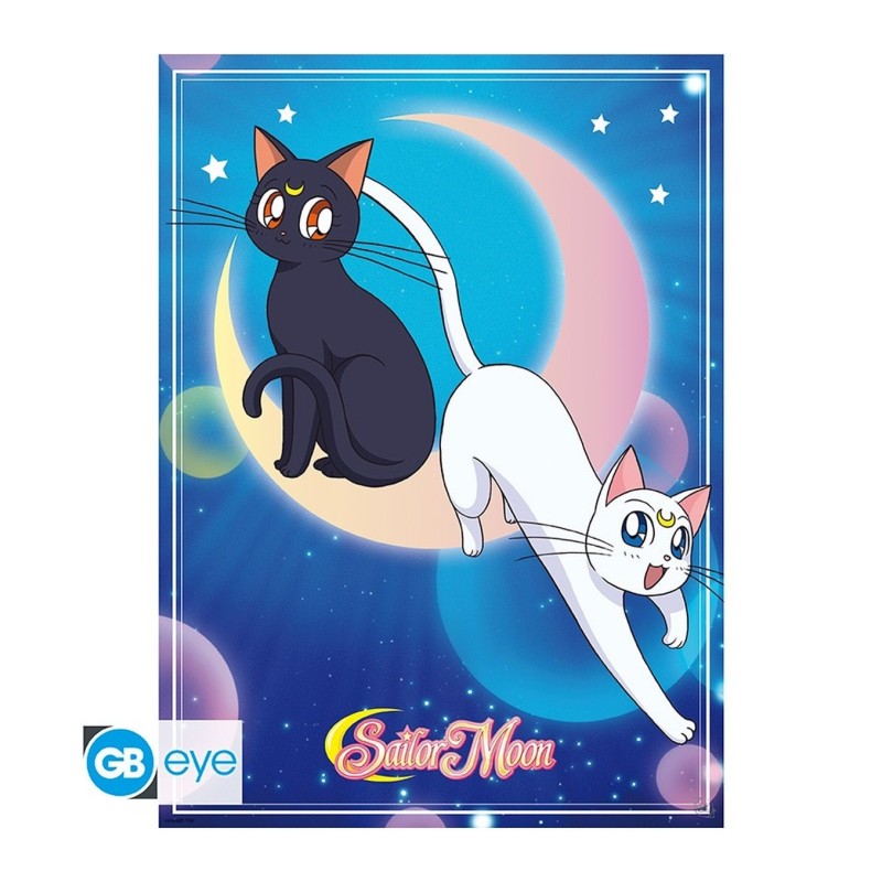 Póster Sailor Moon y los gatos 52x38 Sailor Moon - ABYstyle