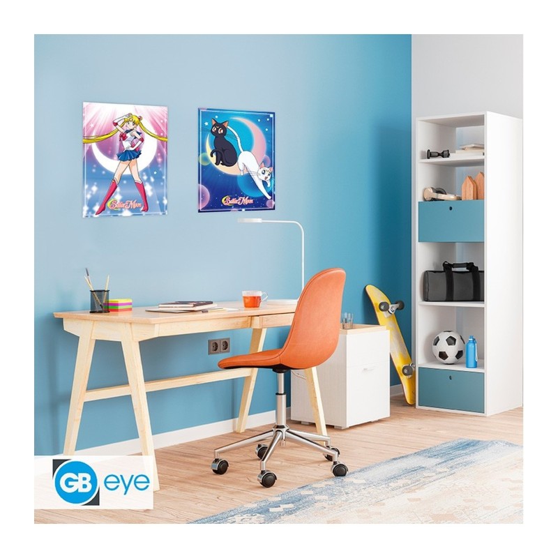 Póster Sailor Moon y los gatos 52x38 Sailor Moon - ABYstyle