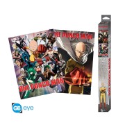 Póster Saitama y Genos 52x38 One Punch Man - ABYstyle