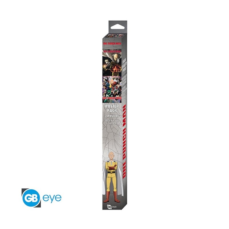 Póster Saitama y Genos 52x38 One Punch Man - ABYstyle