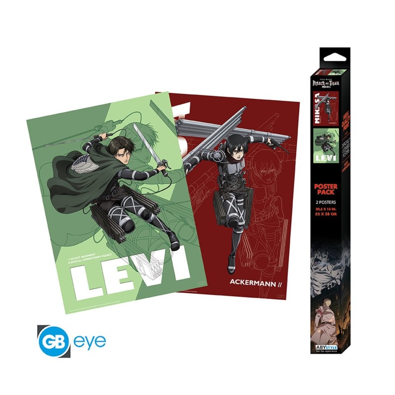Póster Set 1 52x38 Attack on Titan - ABYstyle
