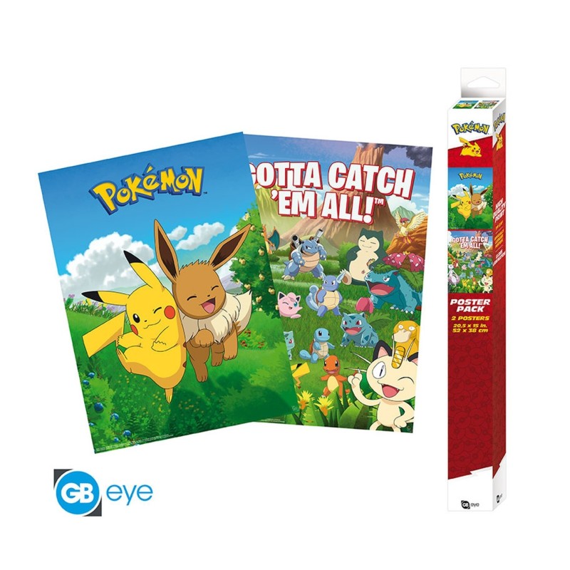 Póster Escenarios 52x38 Pokémon - ABYstyle
