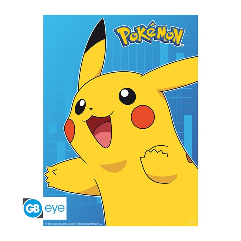 Póster Personajes coloridos 52x38 Pokémon - ABYstyle