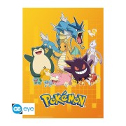 Póster Personajes coloridos 52x38 Pokémon - ABYstyle