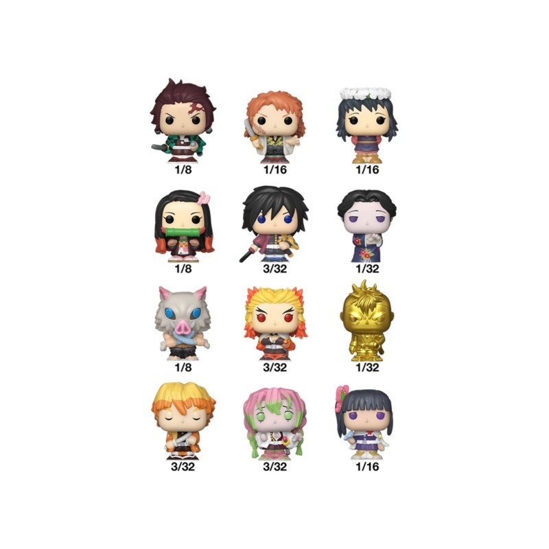 Funko Bitty POP! Singles (32 unidades) - Kimetsu no Yaiba