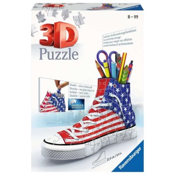 Puzzle 3D - Organizer: Sneaker - U.S.A