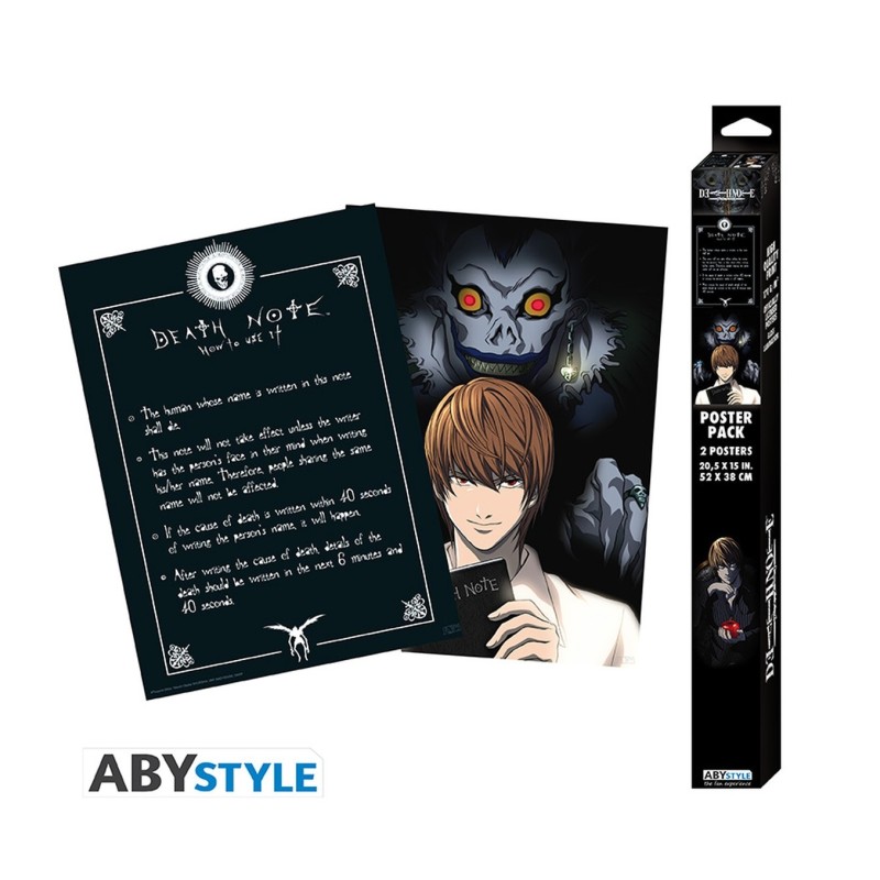 Póster Light y Death Note 52x38 Death Note - ABYstyle