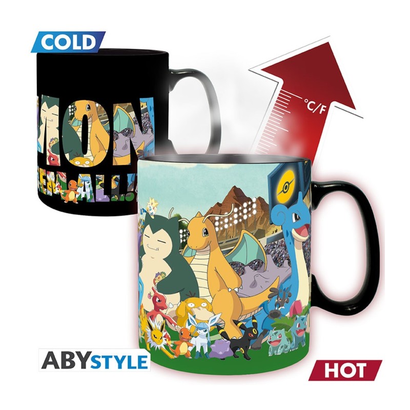 Taza térmica Hazte con todos 460 ml Pokémon - ABYstyle