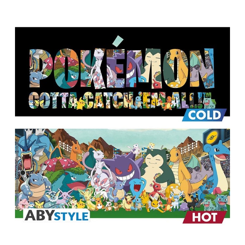 Taza térmica Hazte con todos 460 ml Pokémon - ABYstyle