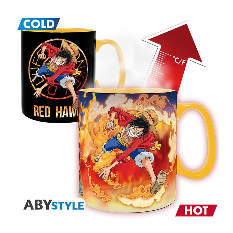 Taza térmica Luffy y Sabo 460 ml One Piece - ABYstyle