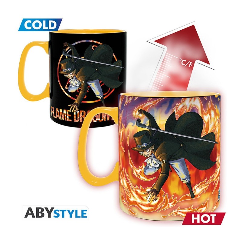 Taza térmica Luffy y Sabo 460 ml One Piece - ABYstyle