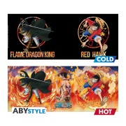 Taza térmica Luffy y Sabo 460 ml One Piece - ABYstyle