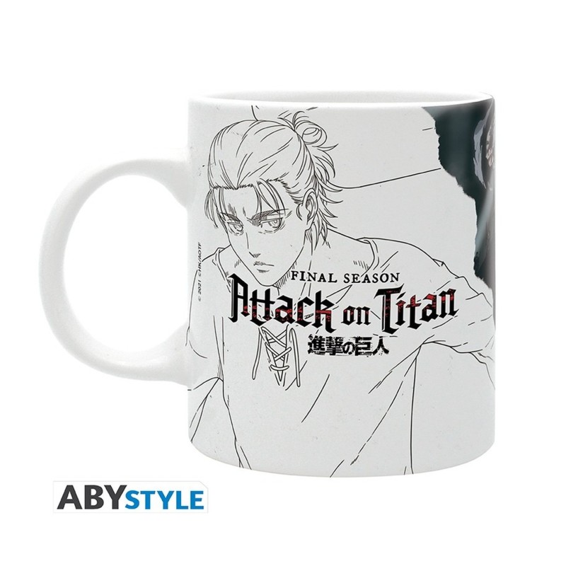 Taza Ilustración principal T4 320 ml Attack on Titan - ABYstyle