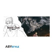 Taza Ilustración principal T4 320 ml Attack on Titan - ABYstyle