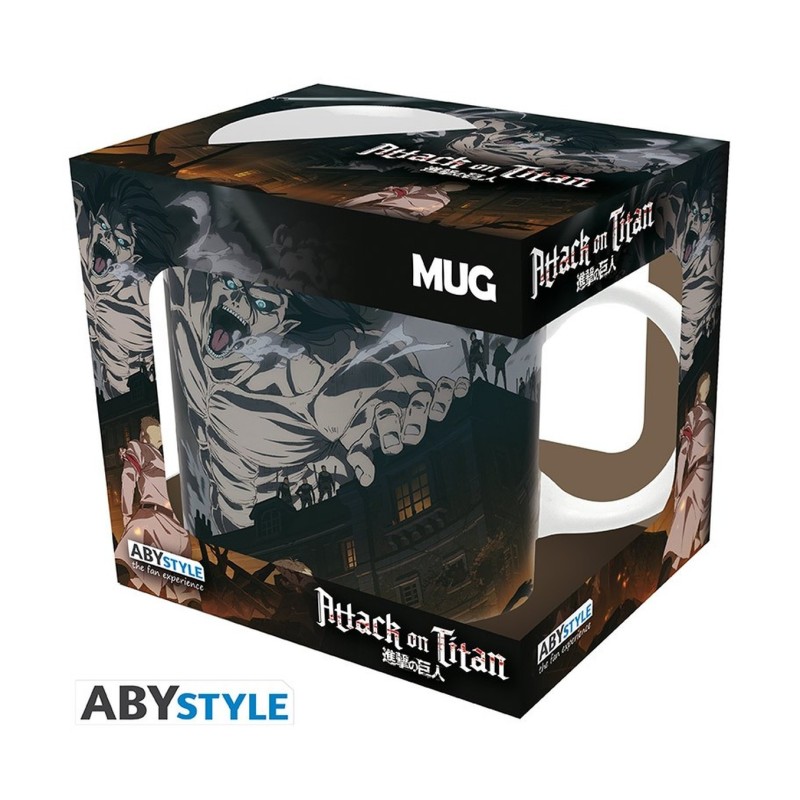 Taza Ilustración principal T4 320 ml Attack on Titan - ABYstyle