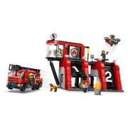 LEGO-60414 Parque de Bomberos con Camión de Bomberos